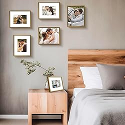 Frametory, 8x10 Aluminum Frames with Mats for 5x7