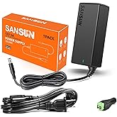 12V 5A Power Supply, AC 120V to DC12V 5.5x2.1mm Jack Converter, 12 Volt LED Driver 60W Adapter Transformer for Strip Lights, 