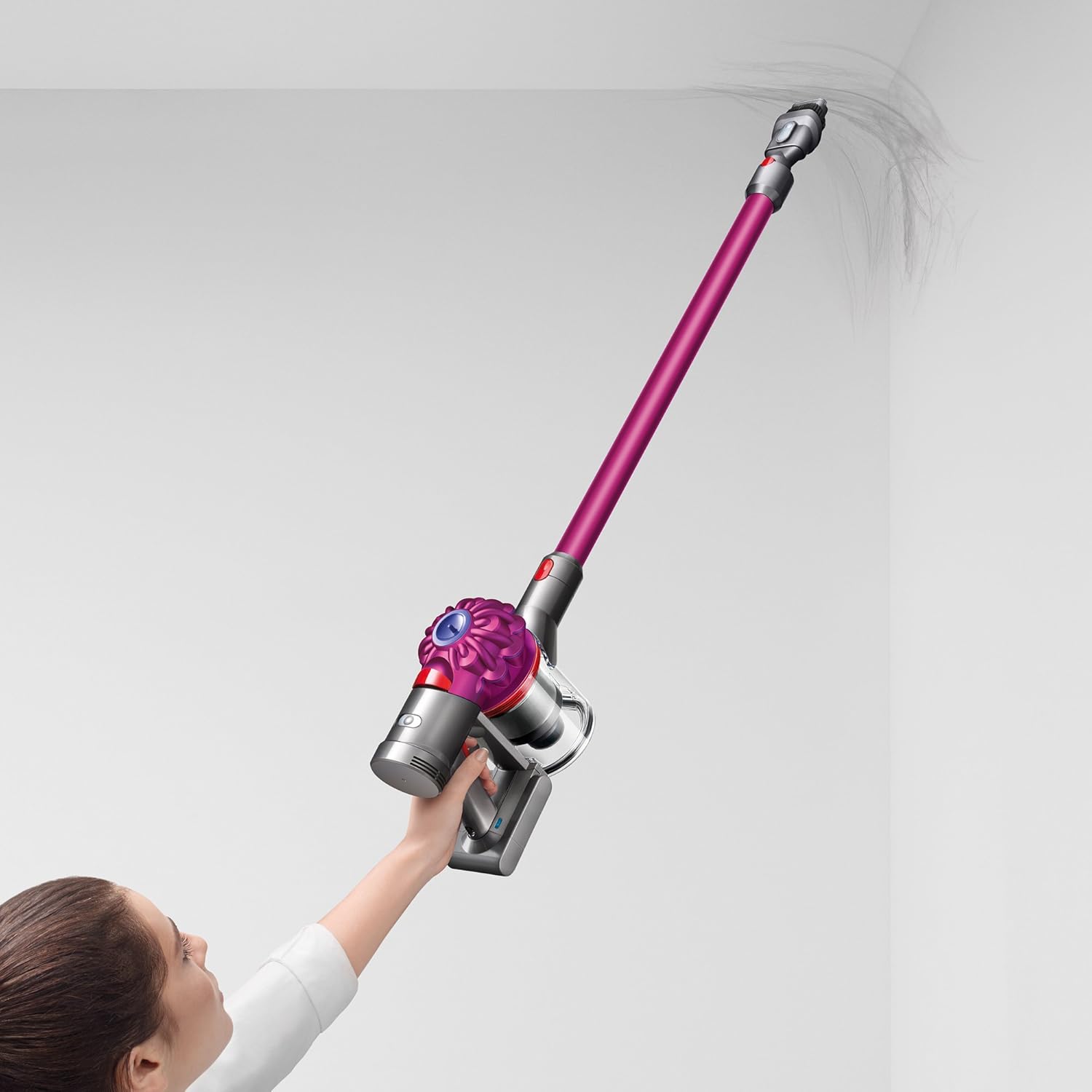 Dyson V7 Motorhead Cordless Stick Vacuum Cleaner, Fuchsia (227591-01) -