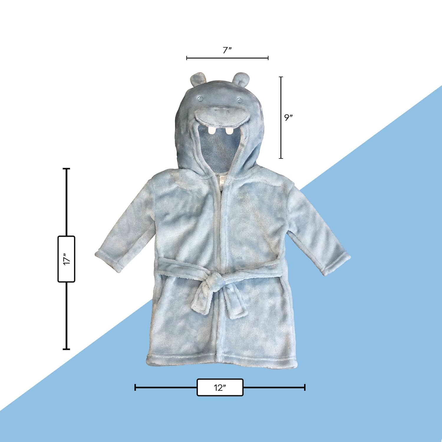 MODERN BABY Bath Robe for Boys & Girls Infant & Newborn 0-9 Months Cute Hooded Baby Bathrobe One Size Ultra Soft Feel: Baby