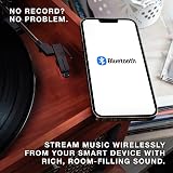 Victrola Classic 6-in-1 Entertainment Center VTA-200B Mahogany Bluetooth view 3