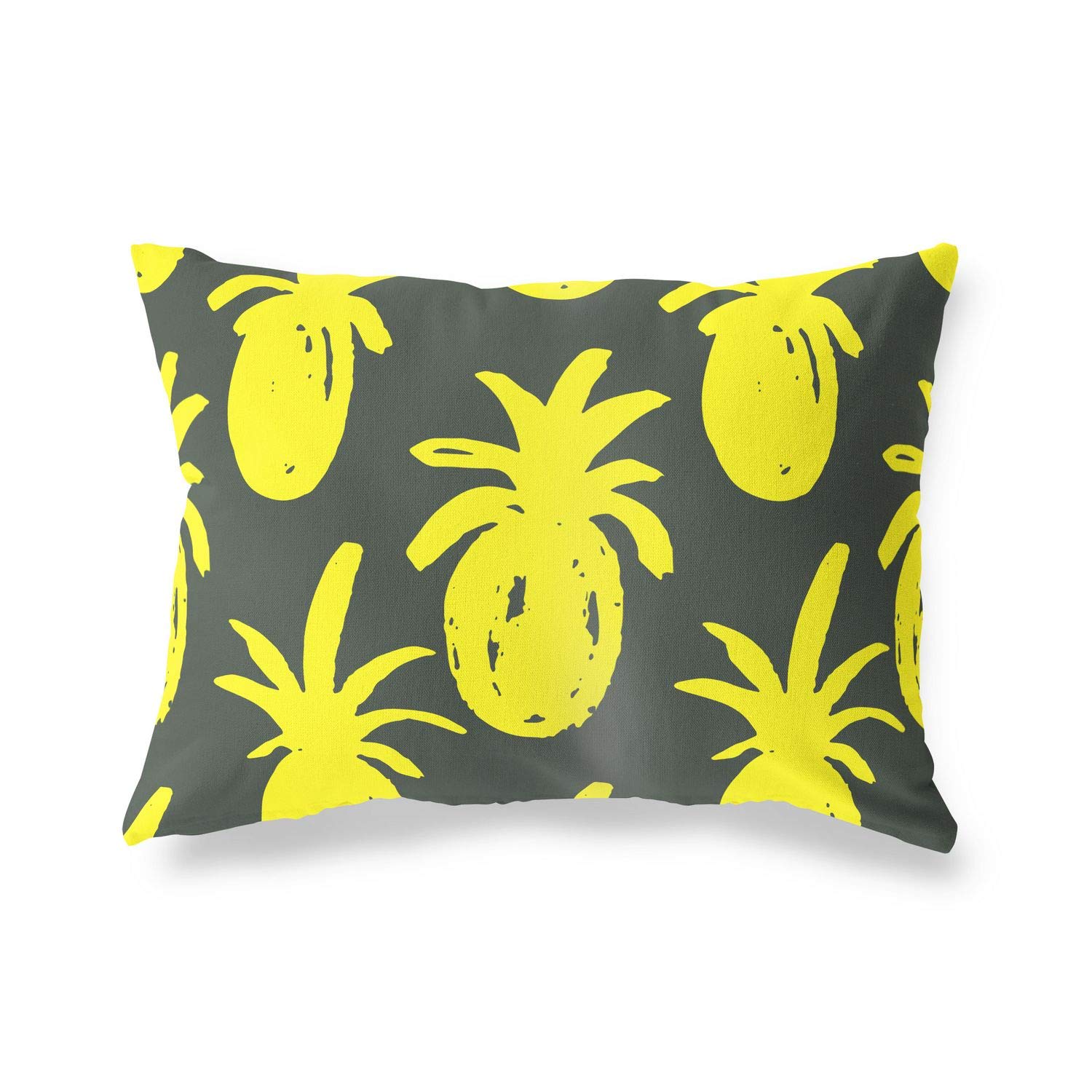 BonaMaison Decorative Cushion Cover, Neon Yellow-Fume Throw Pillow Covers, Home Decorative Pillowcases for Livingroom, Sofa, Bedroom, Size: 45X60 Cm - Designed and Manufactured in Turkey