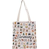 G2TUP Germany Lover Gift Germany Travel Tote Bag German Culture Handbag Germany Tourism Gift German Lover Gift