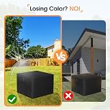 POMER Square Fire Pit Cover 84x84x44cm Waterproof Heavy Duty view 3