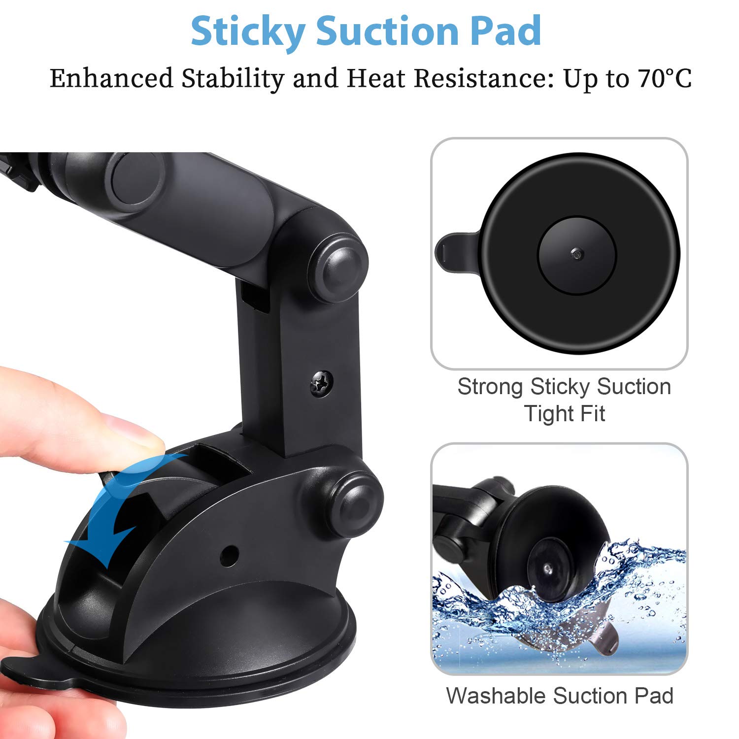 Magnetic Car Phone Mount，Beyyon Dashboard Windshield 5 Magnets and Unique Design with Flexible Viewing Angle Car Phone Holder Compatible with iPhone X/8/8P/7/7 Plus Galaxy S9/S9 Plus Edge