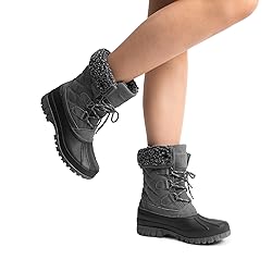 DREAM PAIRS Women's Winter Duck Boots Mid Calf Warm