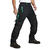 SKPRO Men's Work Pants, Cargo Pants with Reinforced Knee Pad Pockets, Relaxed Fit Carpenter Pants for Construction