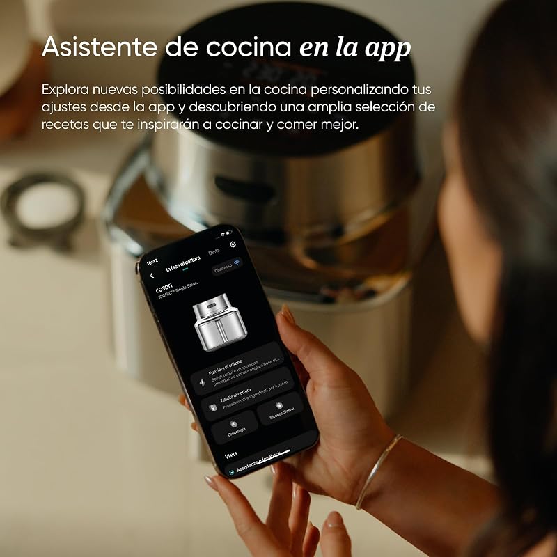 Iconic Single Freidora de Aire Inteligente 6,2L, Acero Inoxidable