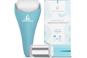 PUR Botanicals - Arctic 2-in-1 Set Cryotherapy Ice Roller for Face Wrinkles Massager - Skin Care Tool for Puffiness - Cooling Ice Facial Eye Skin Roller - Reduce Puffiness and Relief Migraine Pain
