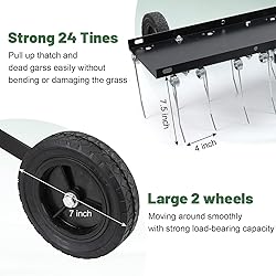 Lawn Dethatcher, 46 Inch Tow Behind Dethatcher with