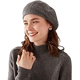Ailaile Cashmere Berets Beanie Hats Women Winter Warm Merino Wool Fashion Knit Cap