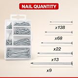 D.A.Y. Republic Flat Head Nails 250 Assorted Sizes Zinc Plated Woodwork Storage view 5