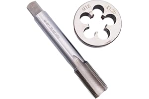 YODAOKE HSS M18 x 1.25mm Tap and M18 x 1.25mm Die Metric Thread Right Hand