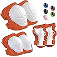 Wemfg Kids Protective Gear Set Knee Pads for Kids 3-14 Years Toddler Knee and Elbow Pads with Wrist Guards 3 in 1 for Skating Cycling Bike Rollerblading Scooter