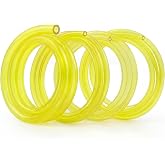 FXPay 4 Sizes Fuel Line Hose Kit, 4 FT Each, 2-Cycle Small Engine,Yellow | Easy size matching with 4 flexible sizes, 4 FT each. For small engine repair; not compatible with fuels over 10% ethanol