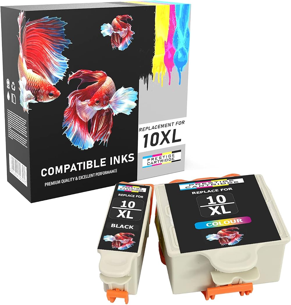 PRESTIGE CARTRIDGE 10B/10C Ink Cartridges for Kodak ESP Hero 6.1/7.1/9.1 - 2