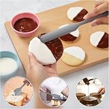 Hotec 600℉ Heat-Resistant Silicone Spatula Set Grey 5 pcs BPA-Free view 4