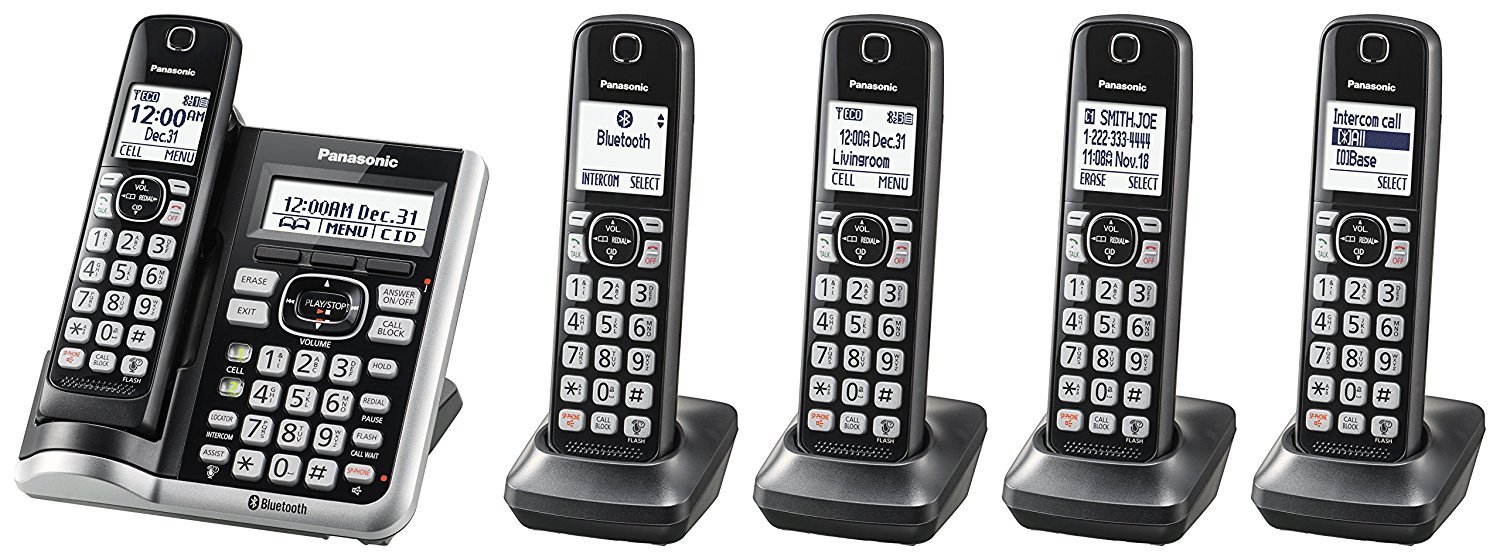 Buy Panasonic KXTGF575S Link2Cell BluetoothCordless Phone with Voice