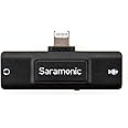 Saramonic SR-EA2D Lightning Audio Interface with 3.5mm TRS or TRRS Mic Input and 3.5mm Headphone Out for Apple iPhones and iPads with Lightning, Black