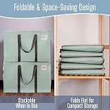 Venо 4 Pack Moving Bags and Large Storage Bins with Lids Green view 7