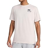 Reebok Mens Small Logo Crewneck T-Shirt, Standard Fit, Lightweight Cotton-Poly Jersey Fabric