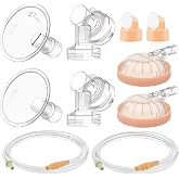 Maymom Pump Parts Compatible with Medela Symphony, 21mm Flange (Detachable Shield and Connector) Not Original Medela Symphony Replacement Pump Parts Tube Cap Membrane Valve