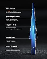 ZELCAN 13 Sizes M35 Cobalt Step Drill Bit, 1/8" to