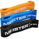 Meister X Band Comfort-Width 41" x 2" Resistance Bands - X-Wide Premium Loop Bands
