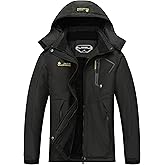 MOERDENG Women's Waterproof Ski Jacket Warm Winter Snow Coat Mountain Windbreaker Hooded Raincoat Jacket