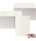 Geosar White Linen Cardstock Invitation Cardstock HeavyWeight Blank Printer Paper 92lb 250gsm Card Stock For Printer Index Cards Cover Postcards Plain Flash Note 250gsm 4 X 6 Inch 400 Sheets