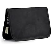 bagINBAG QIANPA Card Holder Holder for Men & Women，Slim Wallet with Zipper Pocket，28 Slots Minimalist Wallet RFID with Nylon Fabric，Black