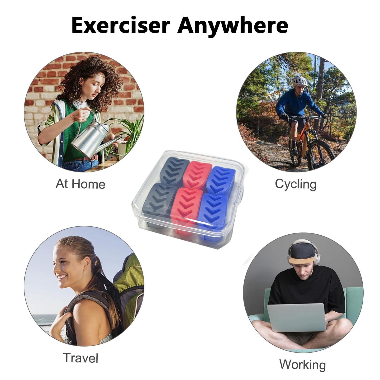 FGVOPJM Jawline Exerciser for Man and Woman 3 Resistance Levels (6 pcs) BPA Free Silicone Jaw Exerciser Gum Tablets Jaw Trainer & Jaw Exerciser Shaper for Beginner, Intermediate & Advanced Users