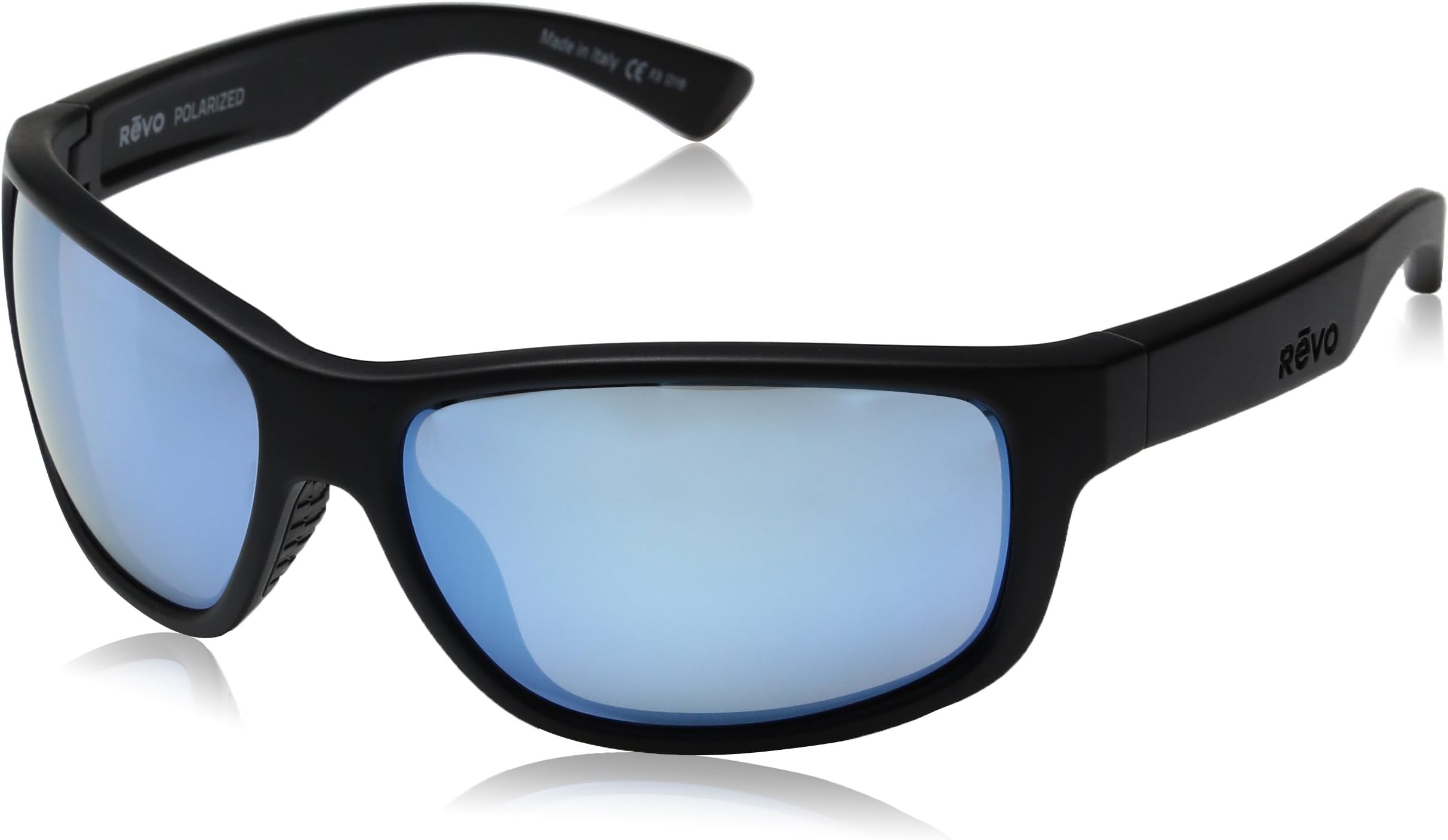 Revo Polarized Sunglasses Baseliner Wraparound Frame 61 mm