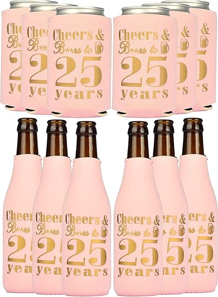 Amazon Co Jp 女性への25歳の誕生日プレゼント 25歳の誕生日クージー 25歳の誕生日ビールスリーブ 25歳の女の子の誕生日 デコレーション 25歳の誕生日パーティー用品 25歳の誕生日記念品 ホーム キッチン