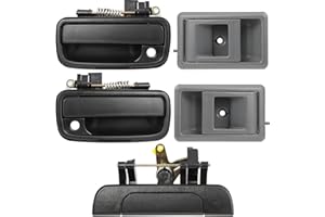 Lcyolada Exterior Door Handle & Interior Door Handle Set Compatible with 1995-2000 Toyota Tacoma,Replaces# 69220-35020, 69210-35020,6909035010