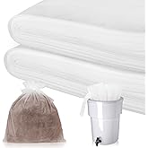 50 Piese Cold Brew Coffee Filters with Drawstring, 20" X 20" Commercial Cold Brew Bags for Commercial Model Cold Brew Coffee Makers and 5 Gallon Systems, Brew Up To 5 LBS Coffee