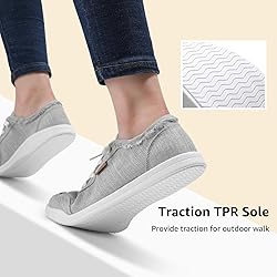 STQ Womens Slip On Sneakers Classic Low Top Canvas