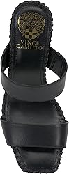Vince Camuto Women's Kaden Heeled Sandal, Black, 5.5