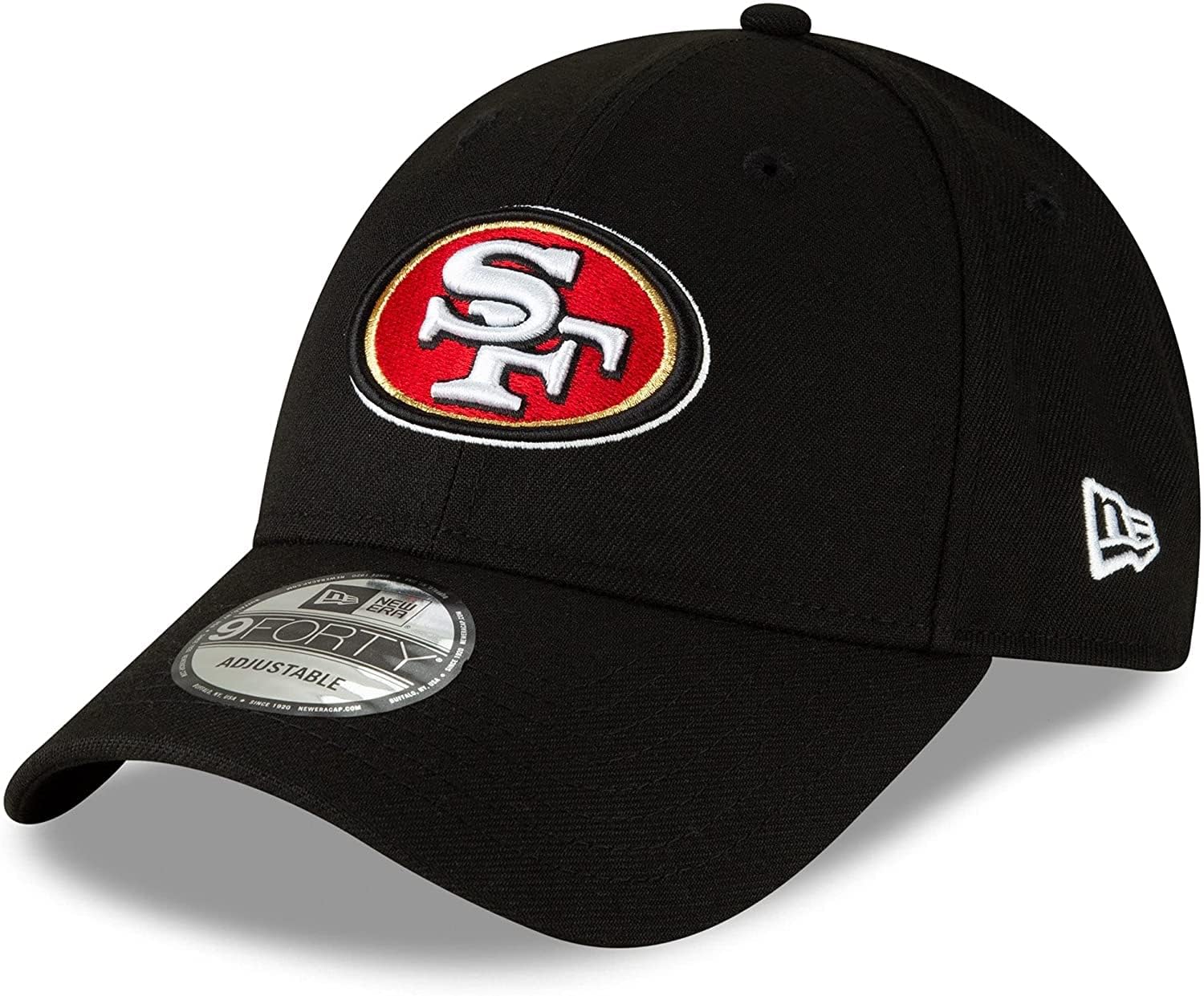 Photo 1 of New Era NFL The League 9FORTY Adjustable Hat Cap One Size (US, Alpha, One Size, San Francisco 49ers - Black)