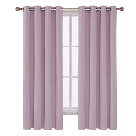 Deconovo Thermal Insulated Blackout Curtains Fabric Ring Top
