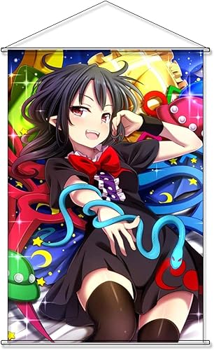 Amazon Co Jp Apqmr 東方project 東方プロジェクト 封獣ぬえ ほうじゅう ぬえ Houjuu Nueタペストリー ポスター 掛ける絵 巻物 軸物 部屋飾り壁 アニメ おしゃれ 萌え 60cm 90cm ホビー 通販