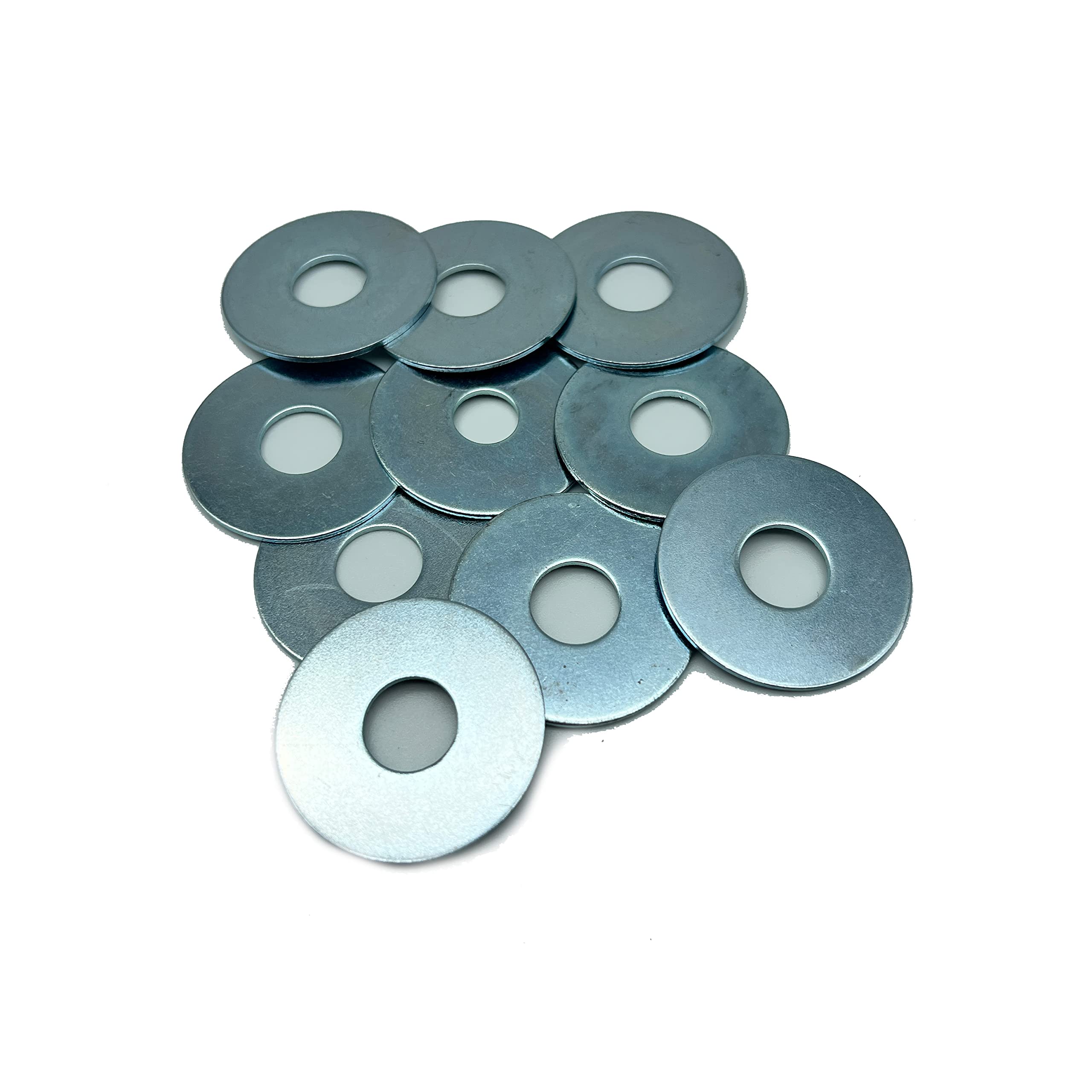 Glengor M12 x 38mm Repair Washers | Steel Zinc Plated | Mudguard Washer, Penny Washer | Pack of 10