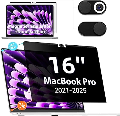 IPROKKO Magnetic Privacy Screen for 16 Inch MacBook Pro Matte Anti-Glare