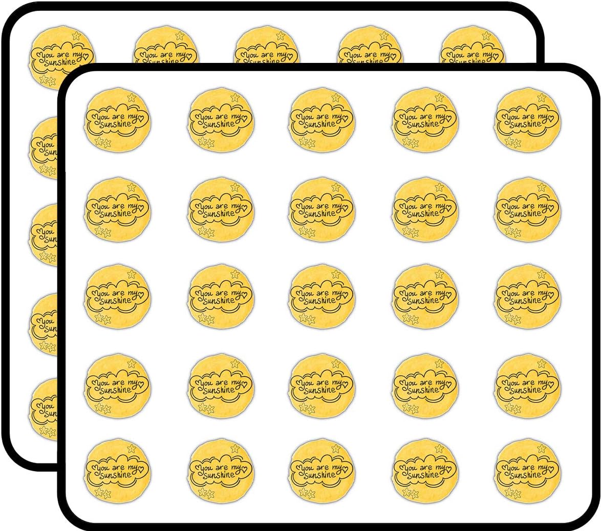 You are My Sunshine Slogan Art Decor Sticker for Scrapbooking, Calendars, Arts, Kids DIY Crafts, Album, Bullet Journals…