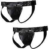 JOCKMAIL Men's Jockstrap Underwear Adjustable Sexy Jock Straps with Detachable Pouch Breathable Sport Underwear 2 Pack