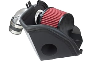 Cold Air Intake System with Heat Shield Kit + Filter Combo Red Compatible For 06-11 Honda Civic 1.8L