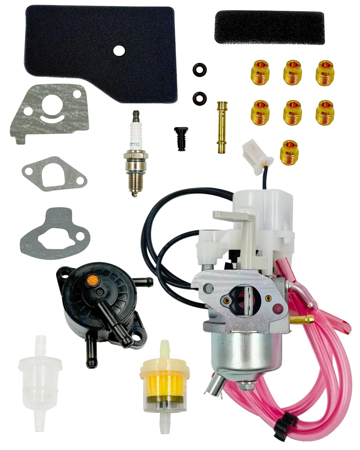 Photo 1 of 16100-Z0D-D03 EU2000I Carburetor Kit Fit for Honda EB2000i EB2000I EB2000IT1 EU2000IK1 BF30E B/D/E Carb with Air Filter Spark Plug Gasket Fuel Line Fuel Pump Replace 16100-Z0D-D01