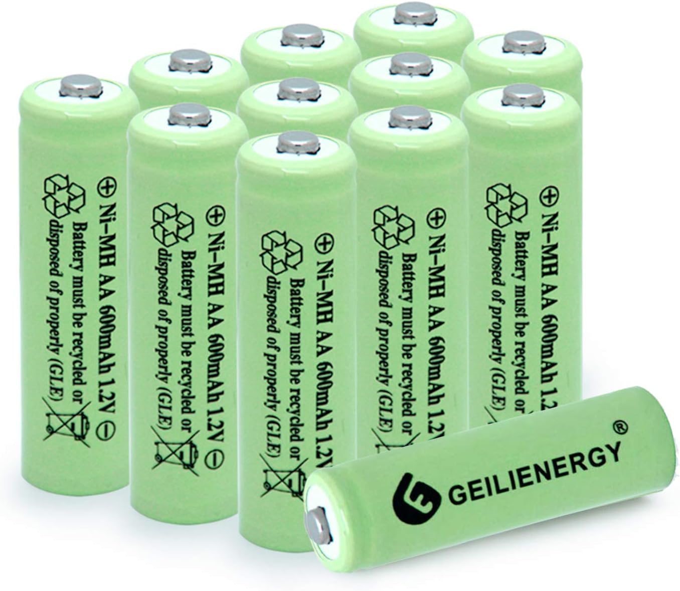 BAOBIAN AA 600mAh 1.2V NiMH Rechargeable Batteries for Solar Light