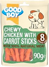 Good Boy Chicken with Carrot Sticks Dog Treats 10x90g Chewy Rawhide Free view 2