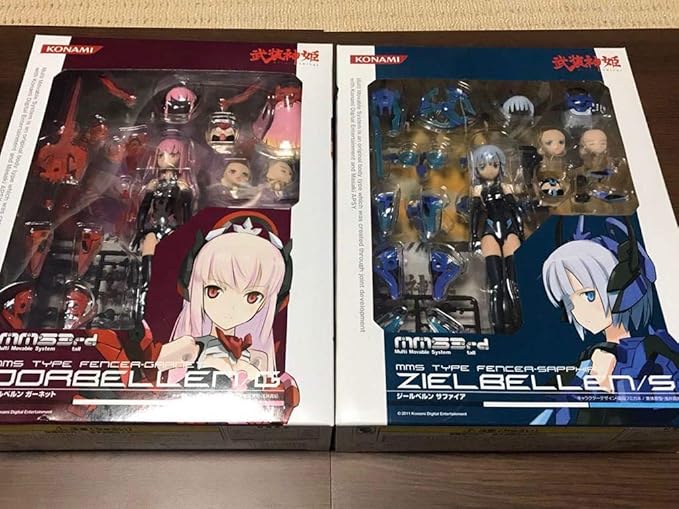 Amazon 新品未開封 Konami コナミ 武装神姫 オールベルン ガーネット ジールベルン サファイア 2体セット おまけ付き おもちゃ ホビー